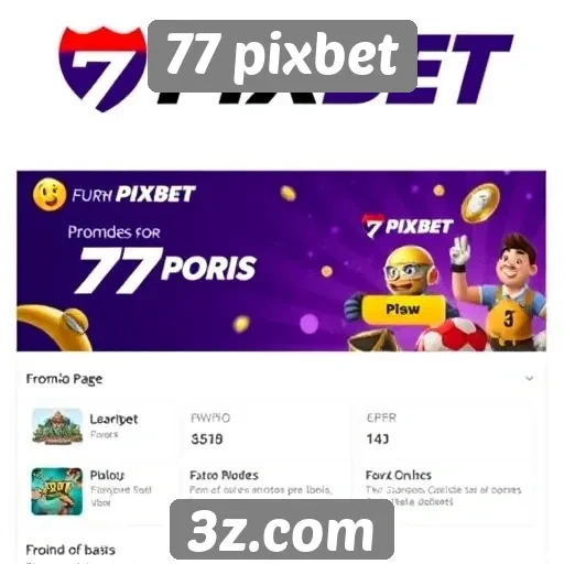 Plataforma 77 pixbet oferece promoções exclusivas